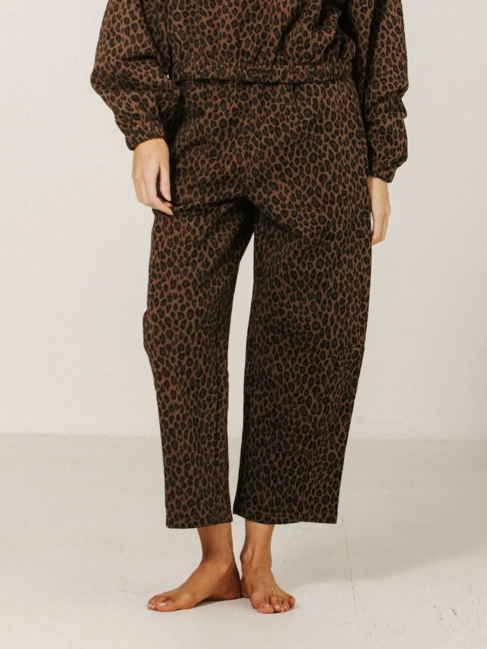 Brunette The Label Leopard Barrel Jogger (2XL/3XL)